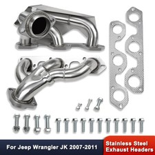 For Jeep Wrangler JK 3.8L V6 2007-2011 Shorty Exhaust Headers Stainless Steel