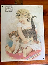 James Pyle's Pearline Washing Compound Laundry Soap Tin Sign 11x14 Reproduction