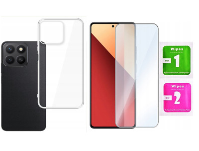 FÜR Honor X8c 4G - Hülle Case Handy Tasche ULTRA SLIM + 9H Displayschutzglas