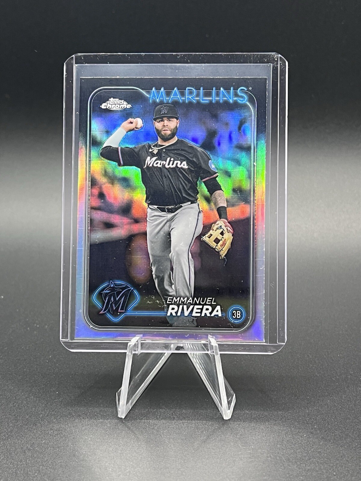 2024 Topps Chrome Update Refractor #USC181 Emmanuel Rivera Miami Marlins