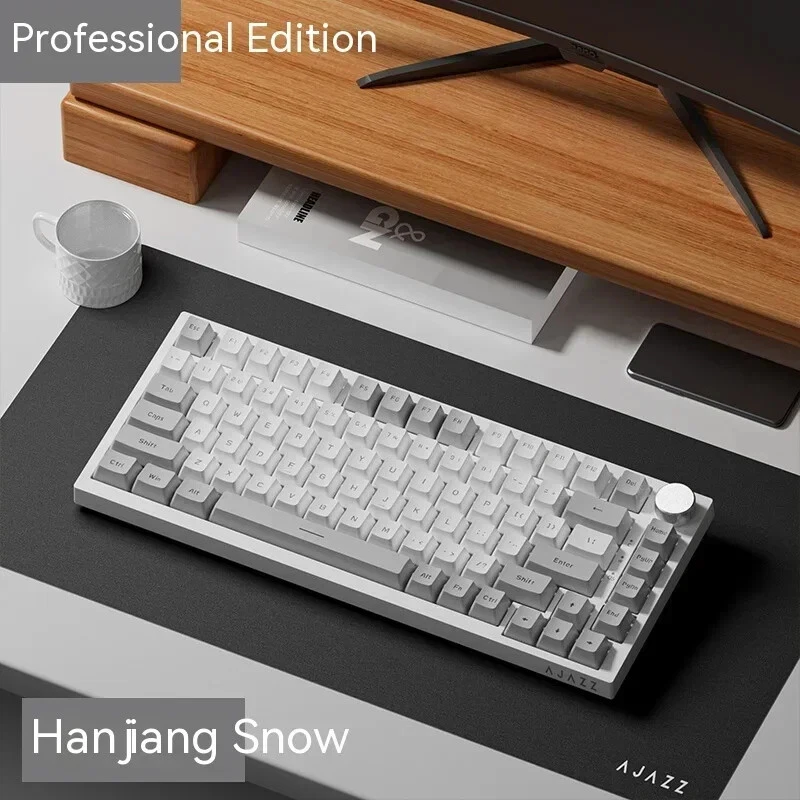 Mechanical Keyboard with TFT Screen Multifunctional Knob Gaming Keyboard Triple Mode Connectivity for Enhanced Performance Mechanical Keyboard with TFT Screen Multifunctional Knob Gaming Keyboard Triple Mode Connectivity for Enhanced Performance