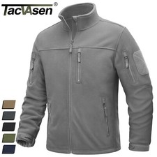 Mens Fleece Jacket Full Zip Winter Jackets Lightweight Warm Outdoor Hiking Coats