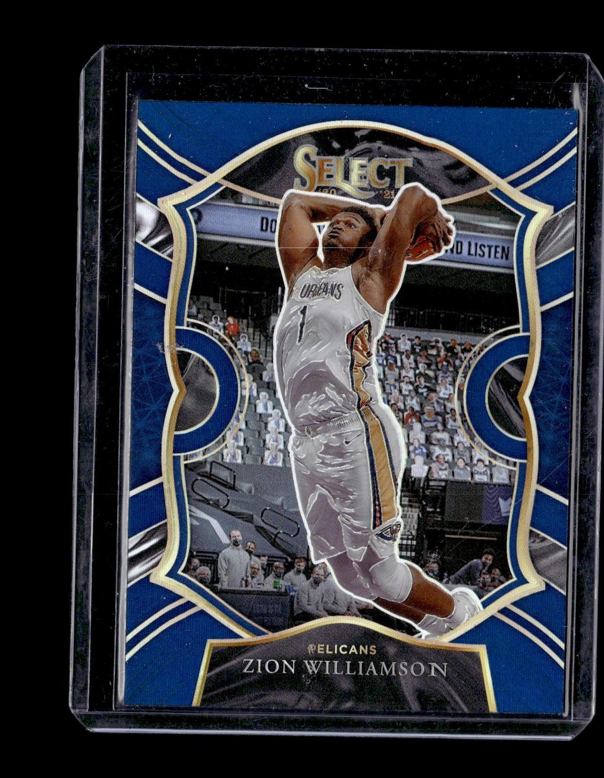 2020-21 Panini Select Blue Prizms #1 Zion Williamson