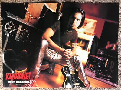 DAVE NAVARRO - 1998 UK Magazine centrefold poster JANE'S ADDICTION