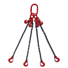 Grade 8 4-Leg Chain Sling 7MM With Sling Hook Lifting WLL 3.15T  + Shorteners
