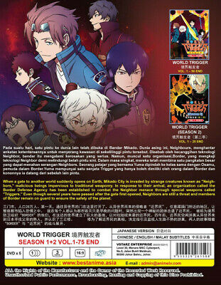 ANIME WORLD TRIGGER SEASON 1-3 VOL.1-101 END DVD REG ALL ENG SUBS + FREE  ANIME