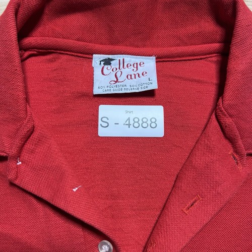 Vintage 1965 1966 Chevy Chevrolet Full Size Club Red Polo Shirt Size Large - Picture 10 of 10