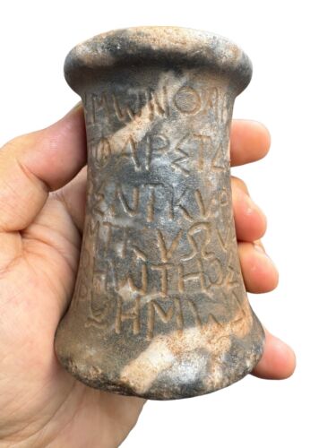 100 AD ancienne inscription romaine écrite artefact en pierre rare - Photo 1/9