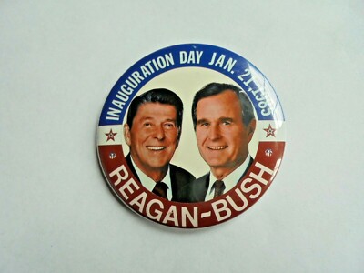 Vintage Jan 21, 1985 Reagan Bush Inauguration Day Political