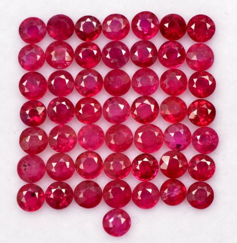 Natural Ruby Round Faceted Cut Loose Calibrated Gemstone Ready for Jewelry - Picture 14 of 20