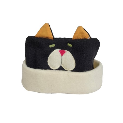 Casual Plush Meow Beanie NY Yankees Black Cat Ear Beanie Hat Fuzzy