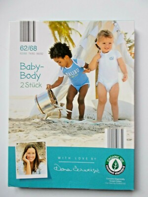 2 Baby - Body´s von With Love by Dana Schweiger in Gr. 62/68 Jungen 1/4 Arm
