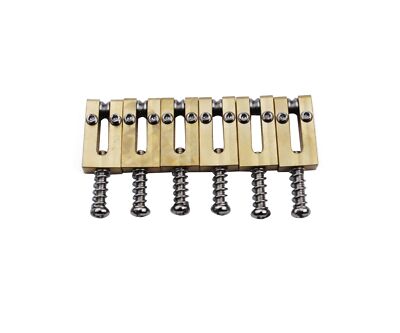 Guyker Brass Bridge Saddles - 10.5mm Roller Bridge Saddles Tremolo System Bridge