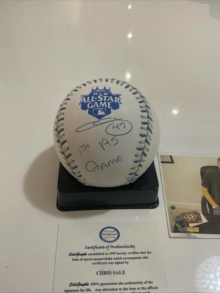 CHRIS VENTA FIRMADA 2012 OFICIAL ALL STAR BÉISBOL CON INSCRIPCIÓN BRAVES CY YOUNG Foto 2 de 4