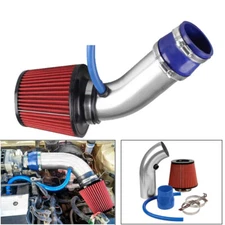 3'' Car Cold Air Intake Filter Induction Pipe Kit w/ Aluminum Power Flow Hose 
