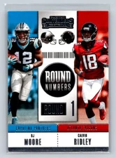 2018 Panini Contenders #RNA-MR DJ Moore / Calvin Ridley Round Numbers