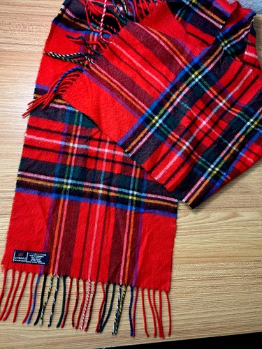 Vintage Red Cashmink V. Frass 100% Acrylic Scarf - Made In Germany