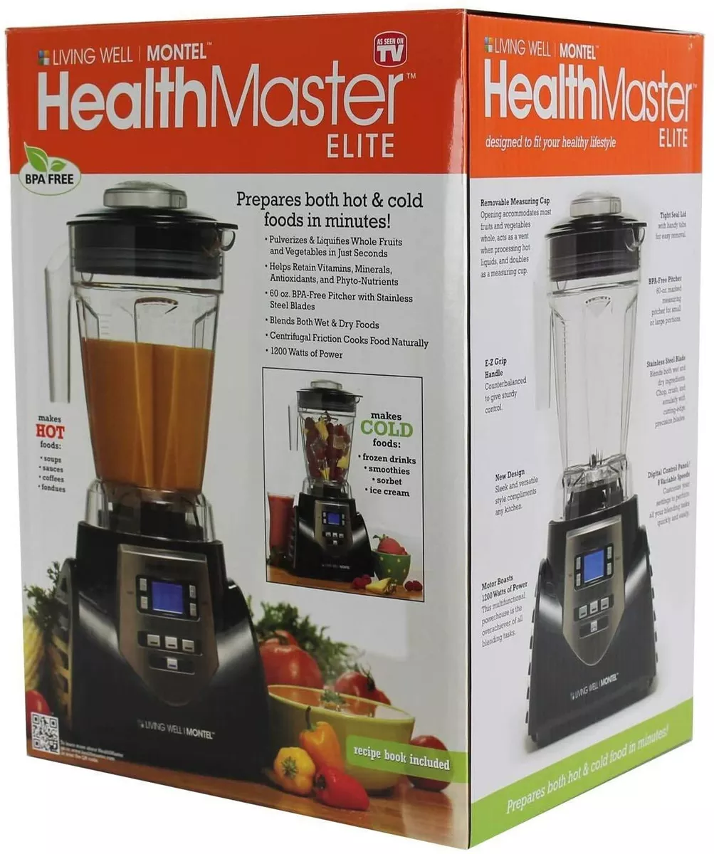 Montel Williams 1200W HealthMaster Elite Fruit & Vegetable Blender Emulsifier