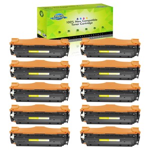 10 PACK Yellow CE412A 305A Toner For HP LaserJet Pro 400 Color MFP M475dn  M475dw | eBay