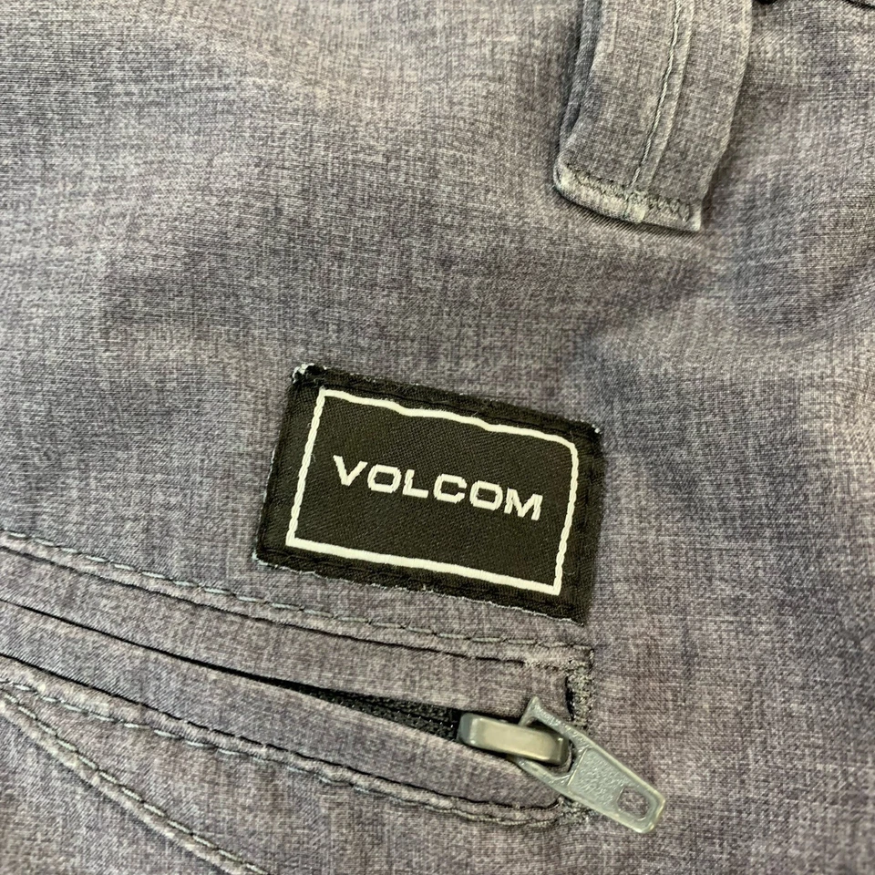 Volcom Gritter True To This Regular Relaxed Dark Gray Chino Shorts Mens Size 38 - Image 4 of 4
