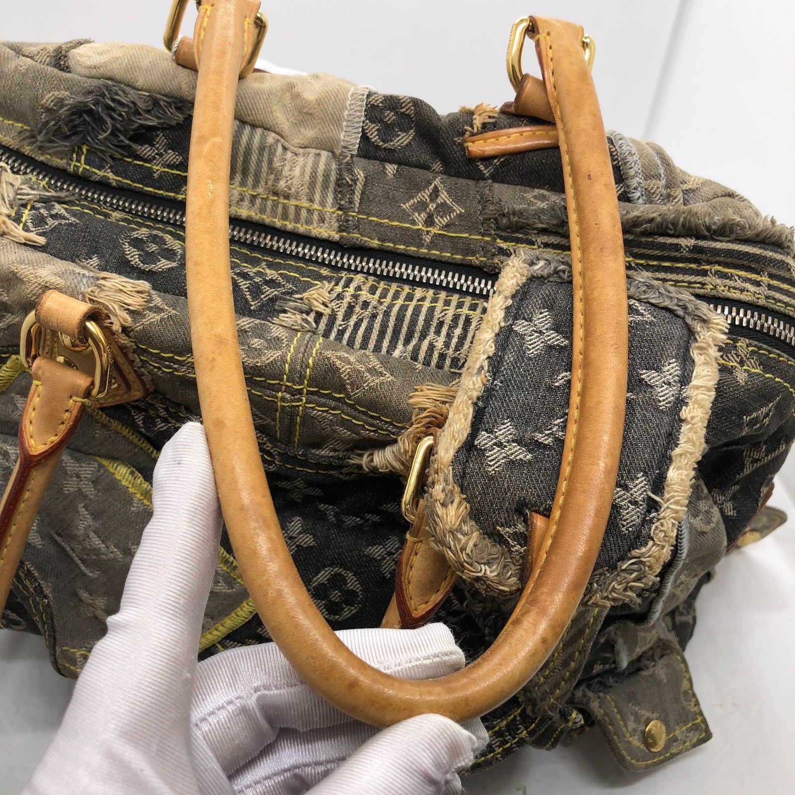 LOUIS VUITTON Monogram Denim Patchwork Speedy Bag… - image 20