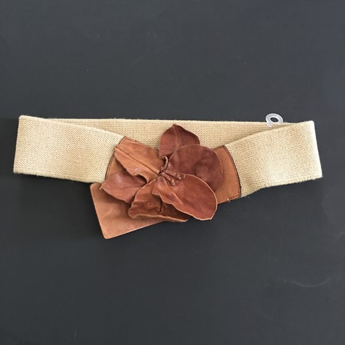 Cinturón elástico Banana Republic cuero marrón rosa hebilla talla XS hecho en Italia - Imagen 10 de 24