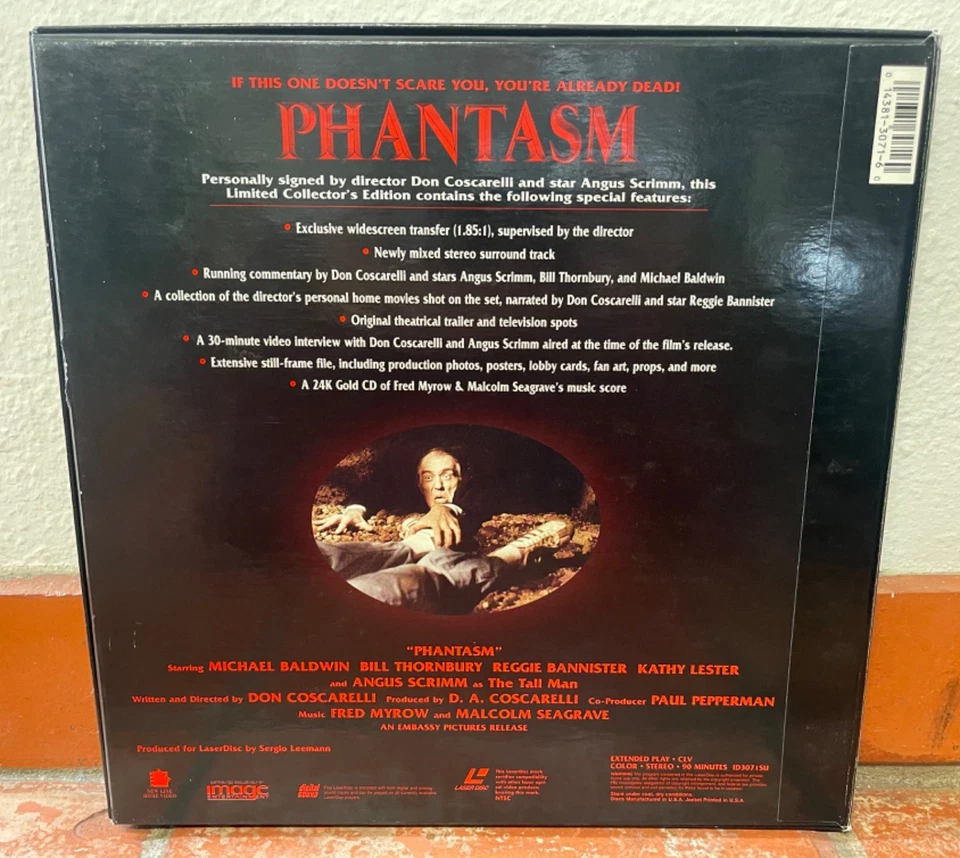 PHANTASM Signature Series BOX SET Laserdisc Autographed 710/2500 - Image 2 of 4