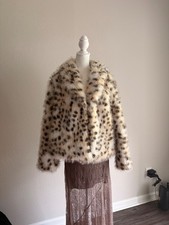 Faux Fur Leopard Print Jacket