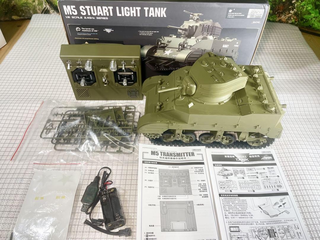 クールバンク1/16「M5 STUART」デカールパーツ取り付け済み新品同様 Cool Bank 1/16 M5 Stuart Light Tank | eBay