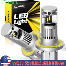 H13 9008 LED Headlight Bulbs Kit 6500K Hi/Lo Beam Super Bright White 2~10X