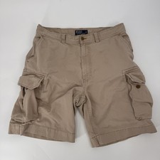 Polo Ralph Lauren Classic Fit Chino Cotton Cargo Shorts Mens Size 36 Vintage