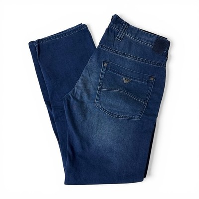 Armani Jeans J08 Regular Blue 34 x 32 Button Fly | eBay