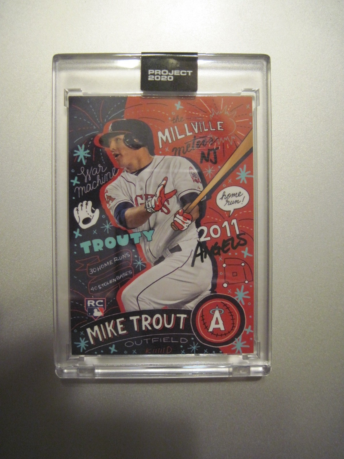 2020 Topps Project 2020 #142 Mike Trout/14821*/Sophia Chang