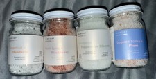  4 Midnight Paloma 4oz Variety Bath Salts-Grapefruit, Blackberry, Eucalyptus