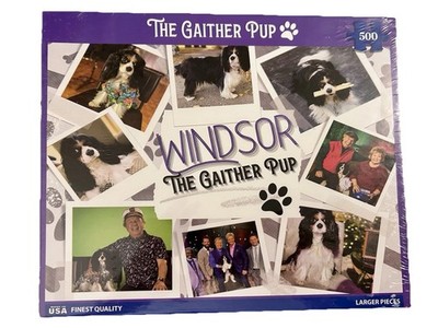 Windsor Gaither Pup Puzzle New  Made In USA Cavalier King Charles Spaniel 500 Pc