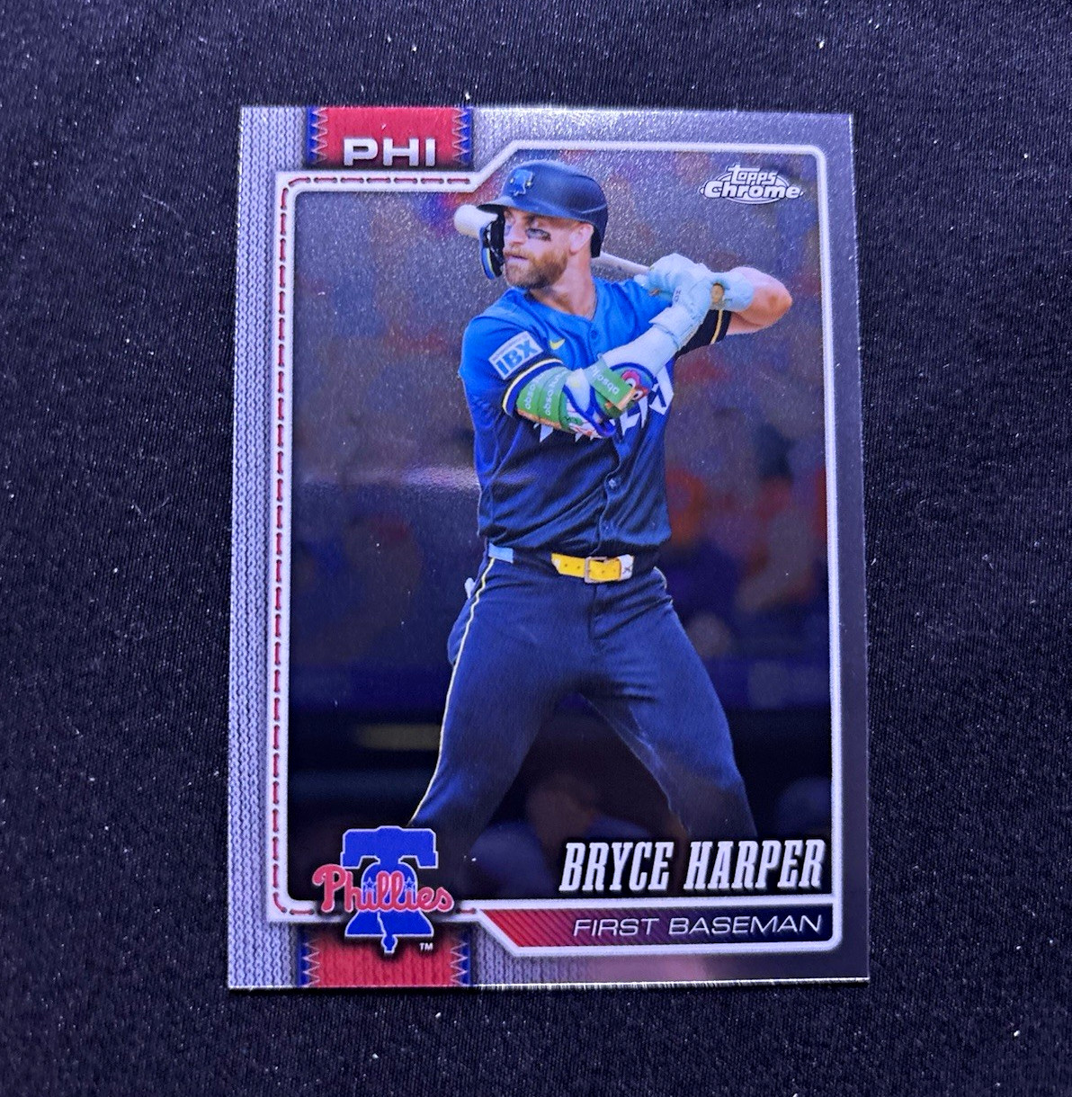 2026 Topps Chrome Bryce Harper Base Set #244 - Philadelphia Phillies