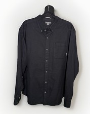 Eddie Bauer Men  s Classic Fit Black Button Up Shirt 2XL