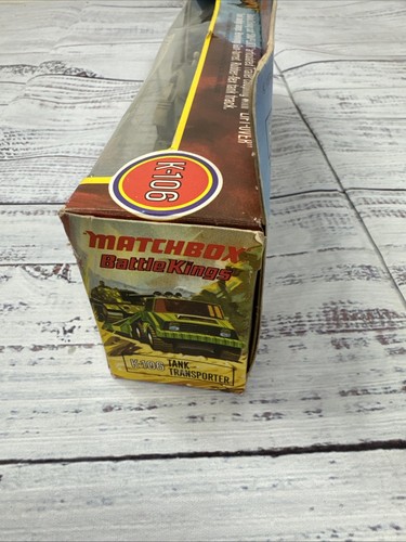 Vintage 1974 MATCHBOX BATTLE KINGS K-106 ARMY TANK TRANSPORTER In Box - Picture 7 of 8