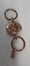 A Rare Vintage Y2K Coach Rose Gold Sig Turnlock Valet Keychain/ Keyring
