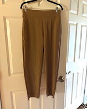 Kirkland Signature Women's Ankle Pants Brown S 26.5" Inseam 4-Way Stretch