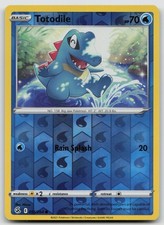 Totodile Common SWSH08: Fusion Strike 055/264 Reverse Holo NM