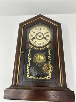 E. Ingraham antique Mantle Clock, Oct 8th 1887- Has  key 