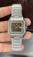 Square T.v Shape Seiko 5 Brown dail Automatic Cal 7019-5160 17 jewels Japan