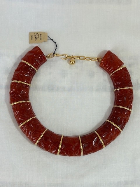 Collier ras de cou vintage Stern Paris neuf pour sublimer une tenue de soirée chic