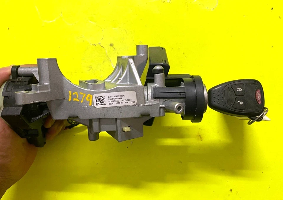 Jeep Compass 2007-17 interruptor de encendido de dirección bloqueo con cilindro de llave OEM 05057296AL Foto 3 de 4