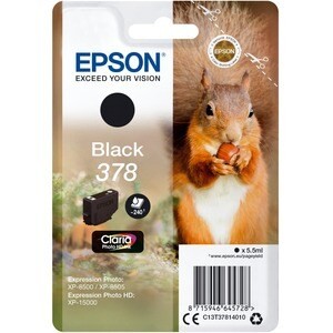Epson Black 378 Original Claria Photo Hd Standard Capacity Ink Cartridge (Squirrel) - Image 10