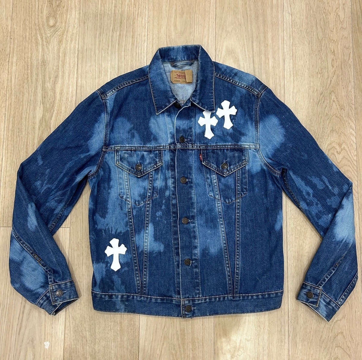 Vintage Levi's Custom Chrome Hearts Cross Style Denim Trucker