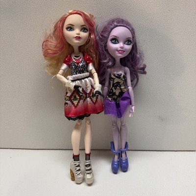 Ever After High Apple White And Kitty Cheshire Party Dolls Lot Of 2 With Clothes