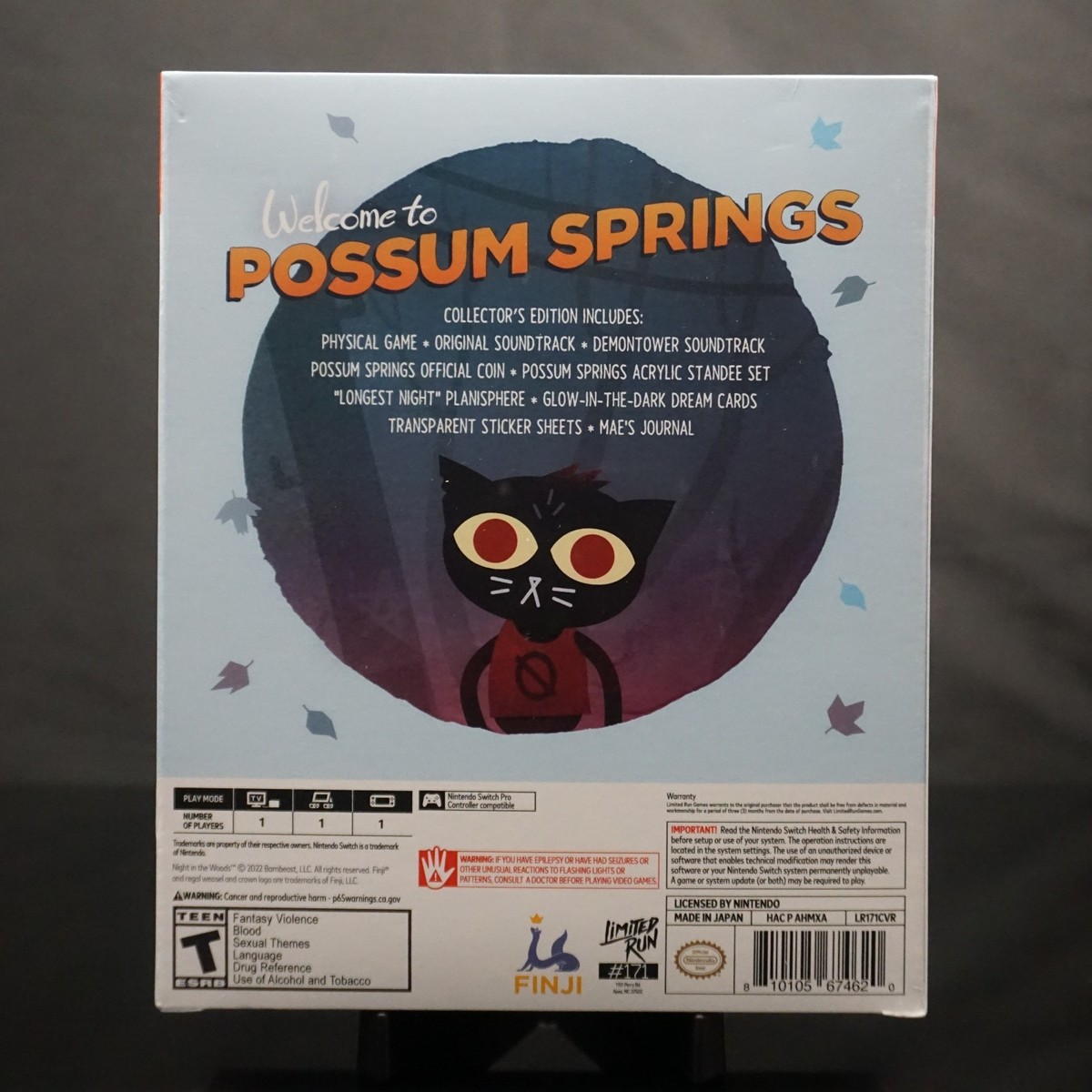 Night in the Woods Collector's Edition (Nintendo Switch 2017) for