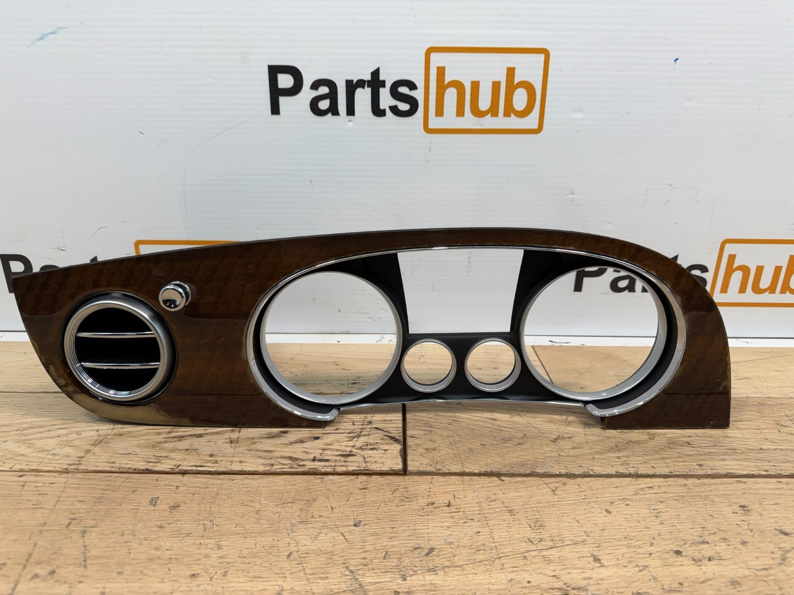 2013 Bentley Continental GT Left Dashboard Cluster Dash Trim Bezel Wood OEM